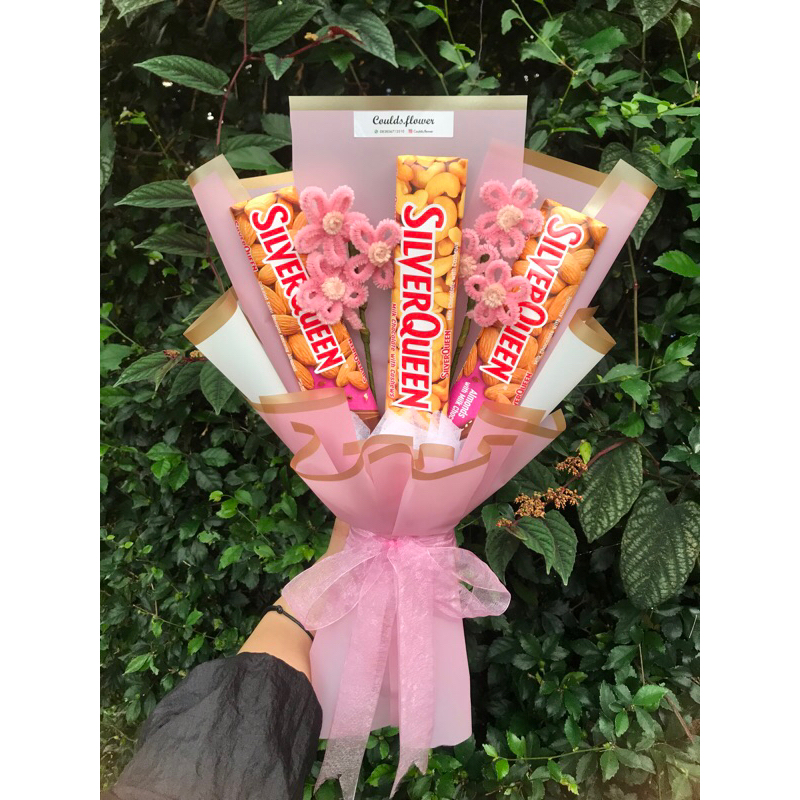 

Bouquet coklat uk S + bungga