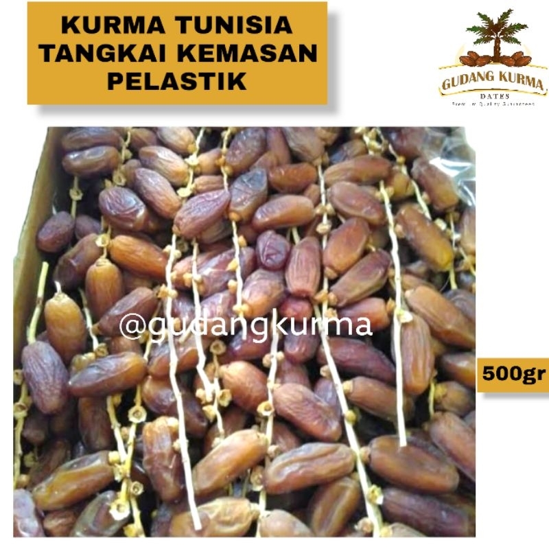 

KURMA TUNISIA TANGKAI 500GR/PALM FRUTT[KEMASAN PEKASTIK]