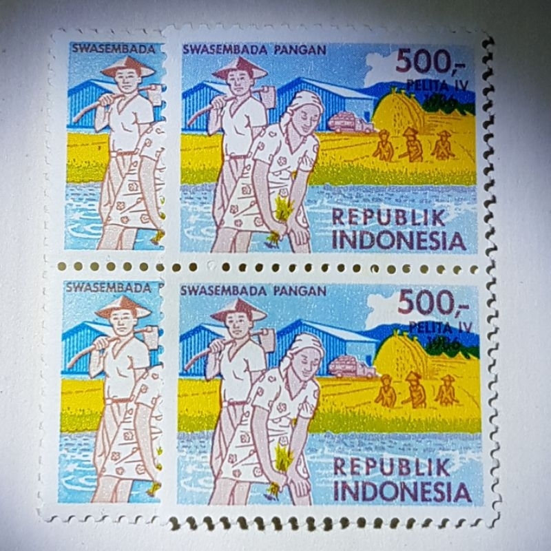 

PROMO!!! Perangko Pelita IV Swasembada Pangan Kondisi Baru Blom prnah di pake Prangko Indonesia