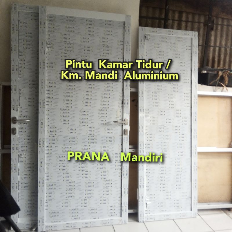 Pintu Aluminium Kamar Tidur / Km. Mandi / Gudang, dll, Swing / Sliding