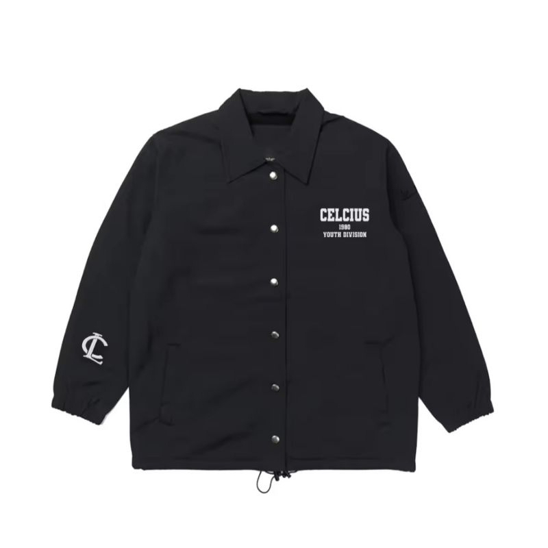 Coach Jacket Celcius Black Distro Pria Wanita Unisex