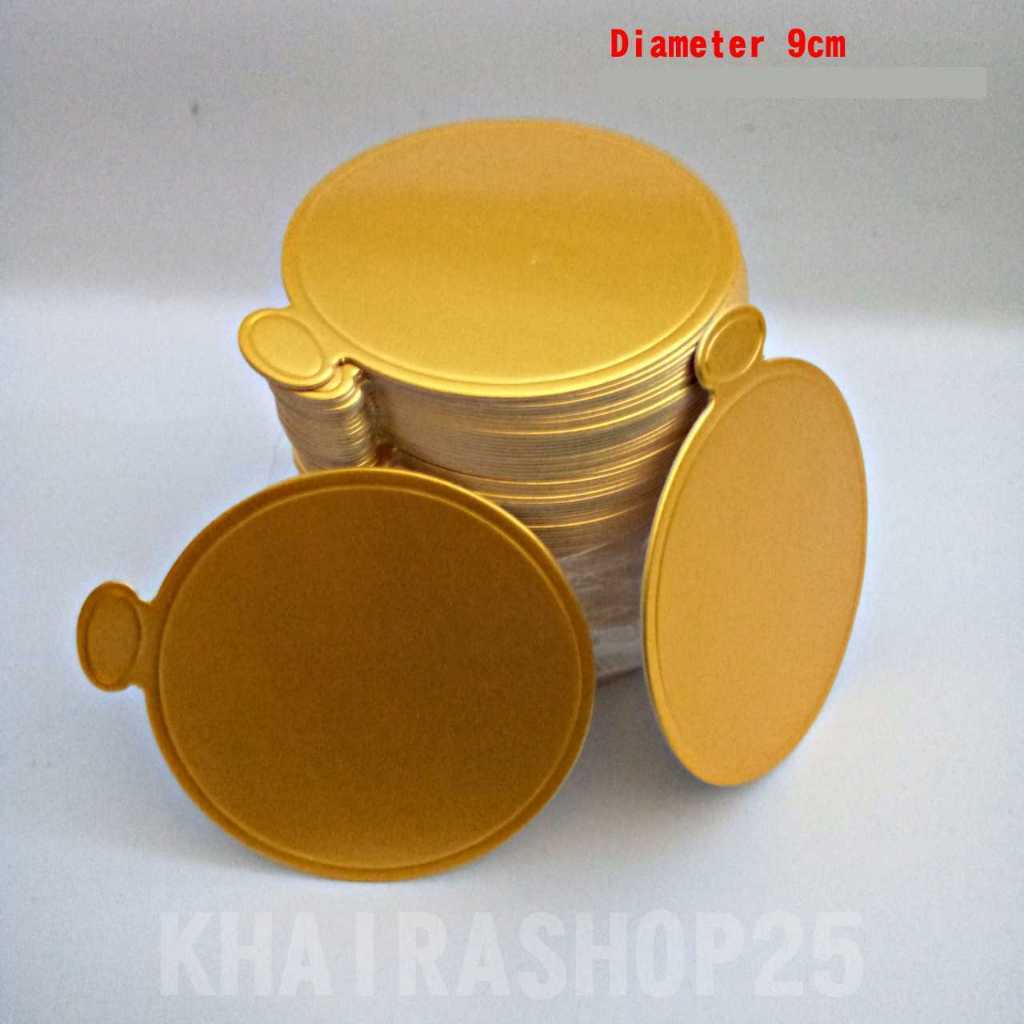 Alas donat Kertas alas kue cake bulat mini 9 cm isi 25 50 dan 100 pcs