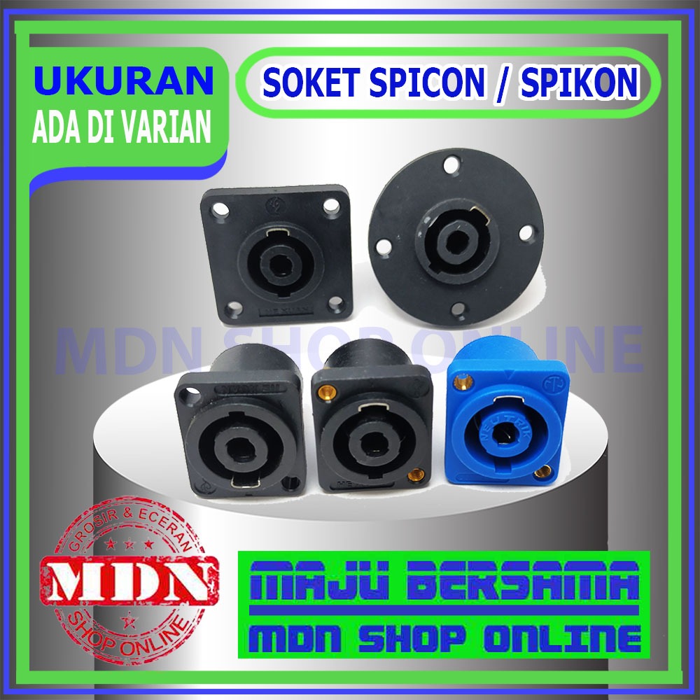 Soket Socket Spicon Spikon Neutrik Hexuan - Jack Speaker Bagus