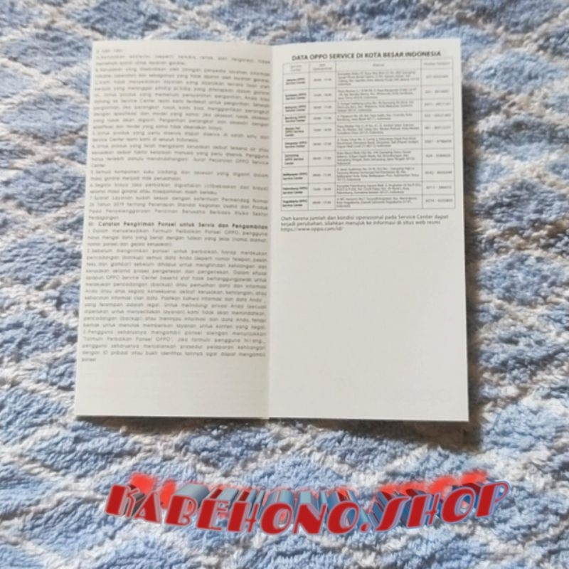 

KARTU GARANSI OPPO ALL TYPE TERBARU