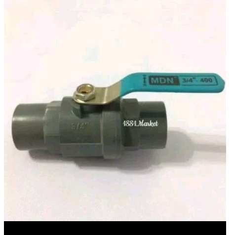 KRAN STOP KRAN BALLVALVE PVC GAGANG BESI 1,1/2&3/4 INCI