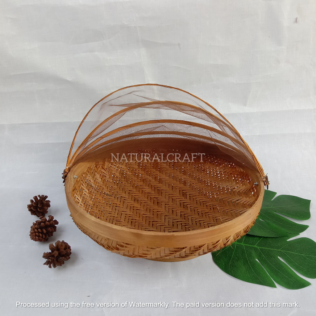 ( TD3 ) B101 Tudung Saji Cekung Bulat |Wadah Saji|Makanan|Hampers|Serahan|Parcel Buah|Bingkisan|Gore