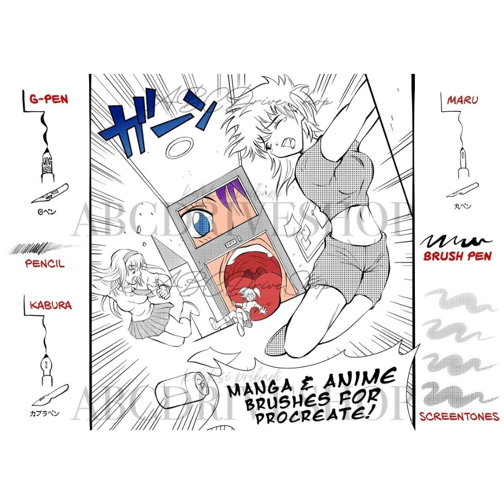 Procreate Brush - Manga Ink & Asian Paint