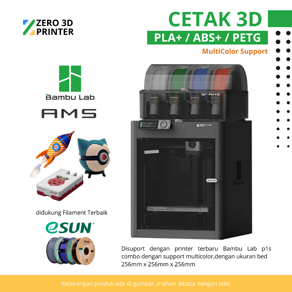 Jasa Cetak 3D Printing / Objek 3D / Custom 3D Printing