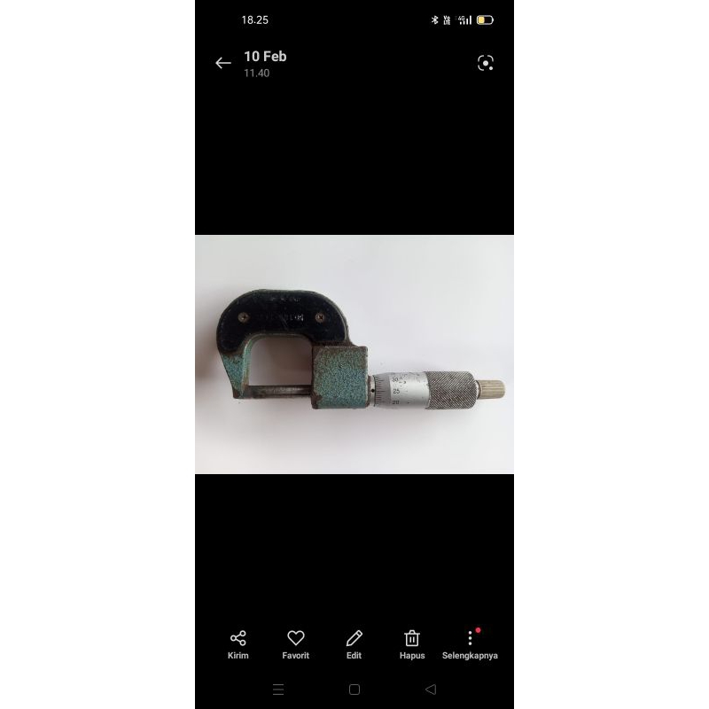 Micrometer 0-25 mm mitutoyo bekas / seken