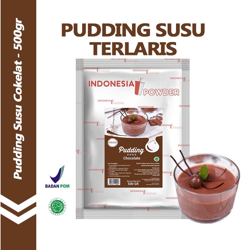 

NEW PUDDING Pudding Susu Mix Gula Rasa Cokelat Chocolate 5 Gr Puding Sutra Dessert Instant Omura Powder