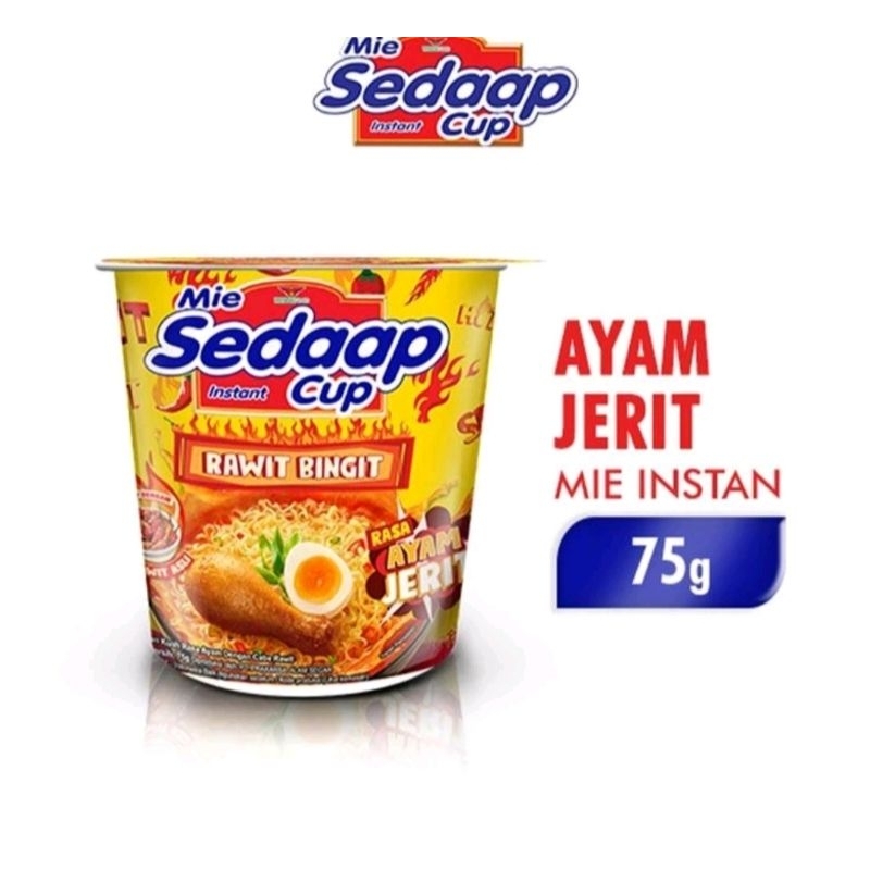 

SEDAAP MIE INSTAN CUP AYAM JERIT 75 GRAM