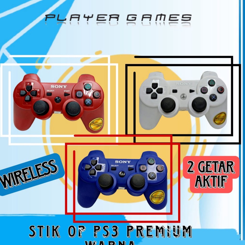 STIK PS 3 PREMIUM ORIGINAL PABRIK  STIK PS3 WIRELESS  JOYSTICK PLAYSTATION 3 PREMIUM  Q