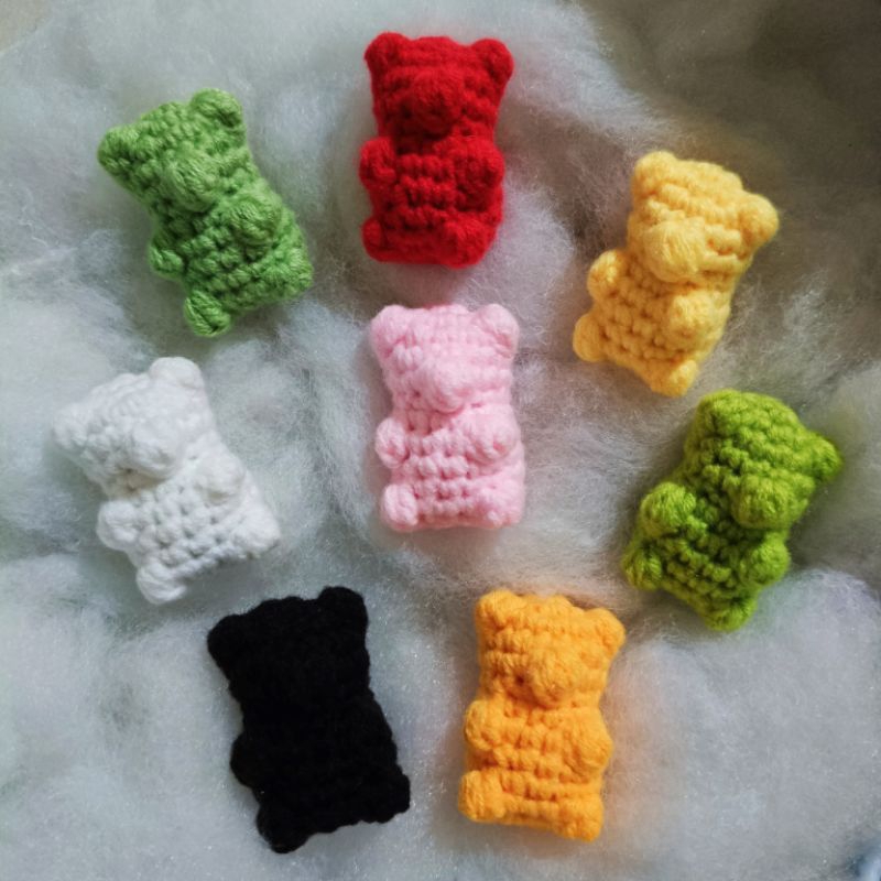 Gummy Bear Crochet Keychain / Gantungan Kunci Gummy Bear