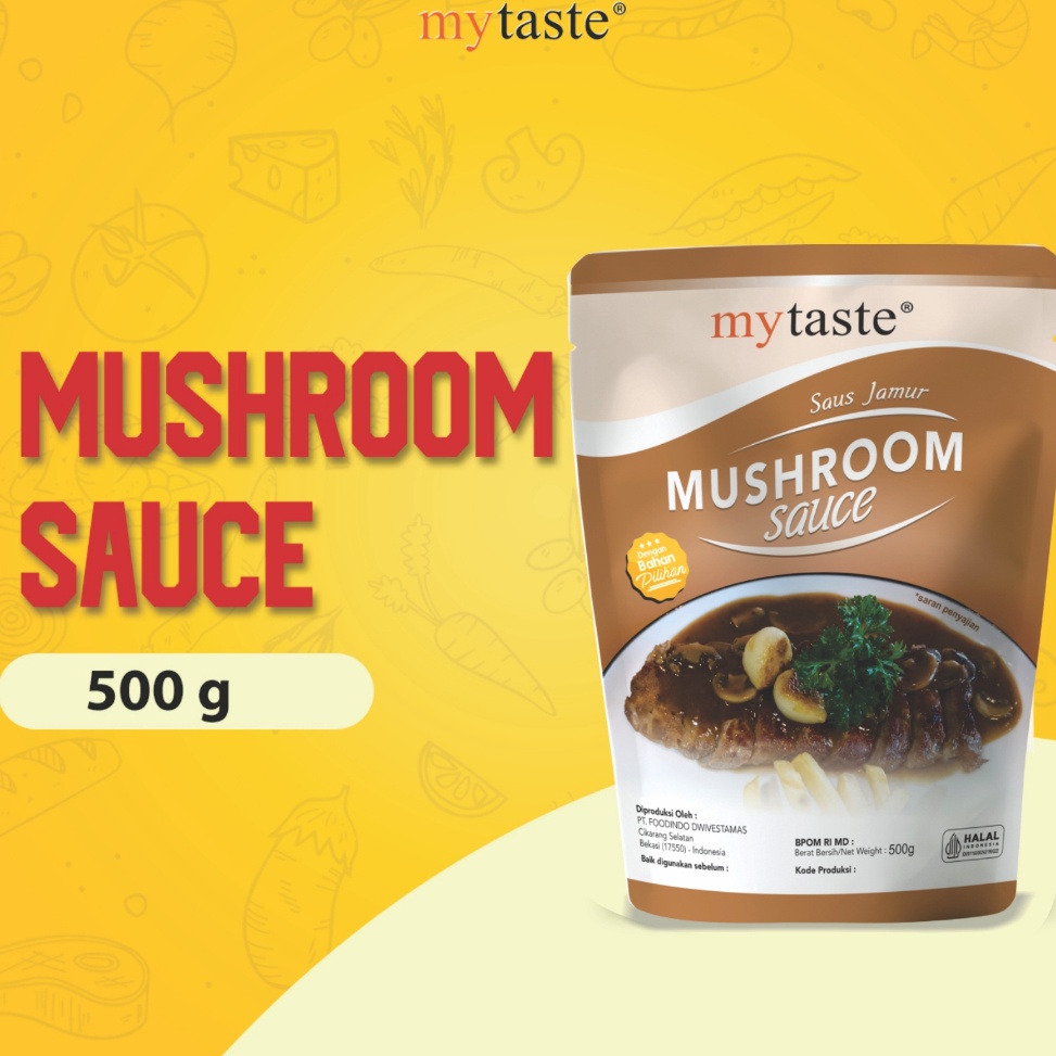 

HEMAT PROMO My Taste Mushroom Sauce 5gr Saos Jamur Saus Mushroom Steak Saus Creamy Mushroom