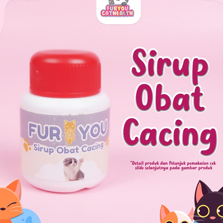 ORIGINAL Fur You Obat Cacing Kucing ampuh murah Cacingan Obat Cacing Murah