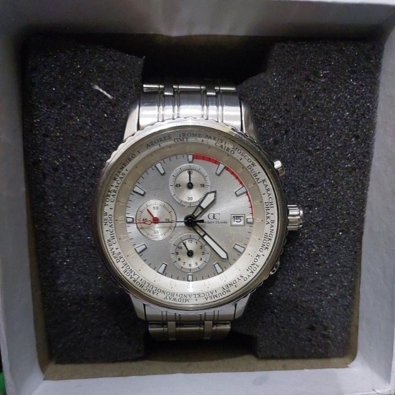 Jam Tangan Original Chronograph GC Georges Claude preloved second bekas