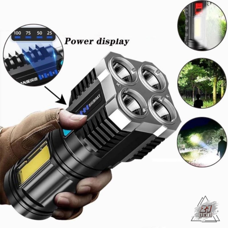 SENTER LED 4 MATA CHARGEABLE / SENTER LED COB 48W20W