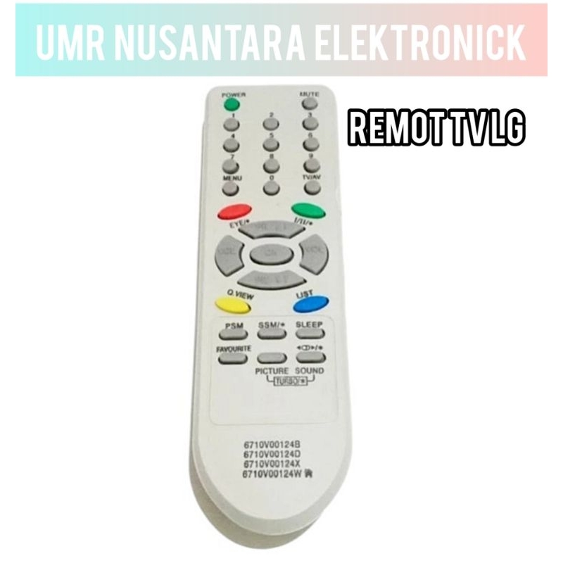 remot tv tabung LG original tanpa seting