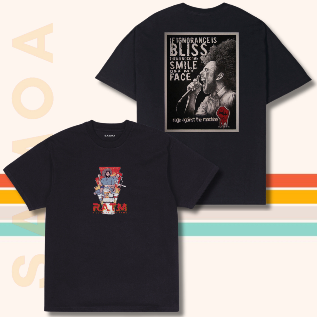 SAMOA TShirt - Kaos Musik RATM Vintage Reguler Unisex Cotton Combed 24s Premuim