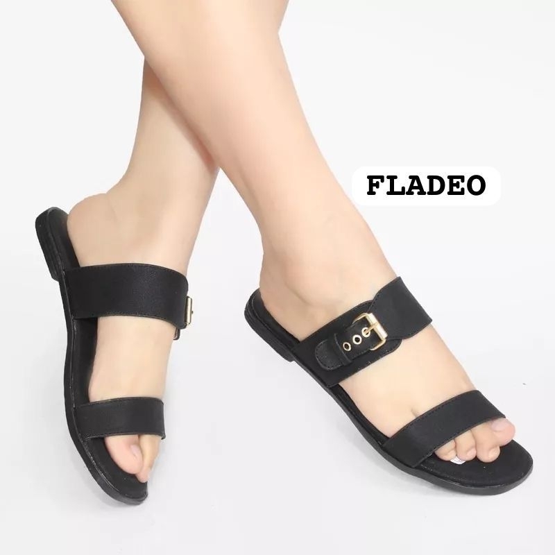 PROMO 12.12 Sandal wanita fladeo / Sandal Japit Fladeo wanita / Sandal cewek kekinian / Sandal cewek