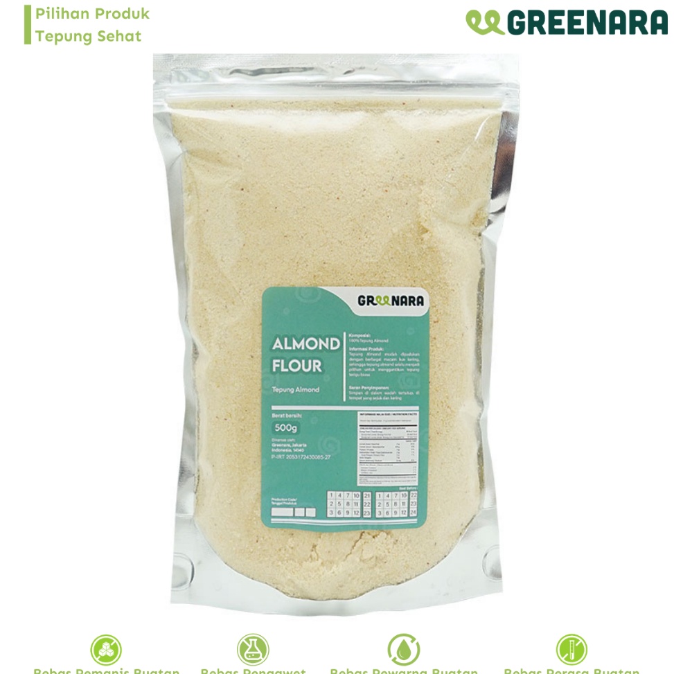 

COD TERMURAH Greenara Almond Flour Tepung Almond 5gr