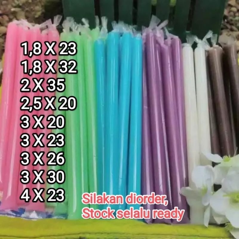 100 gr plastik es pensil plastik es lilin plastik es mambo spidol ukuran 1,8x23 cm / 1,8x32 cm / 2x3
