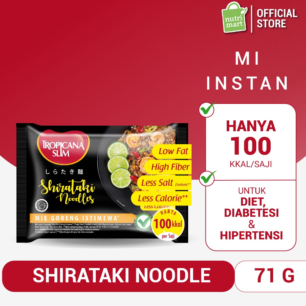 

HEMAT PROMO Tropicana Slim Shirataki Noodle 71 g Bantu Dukung Hidup Sehat