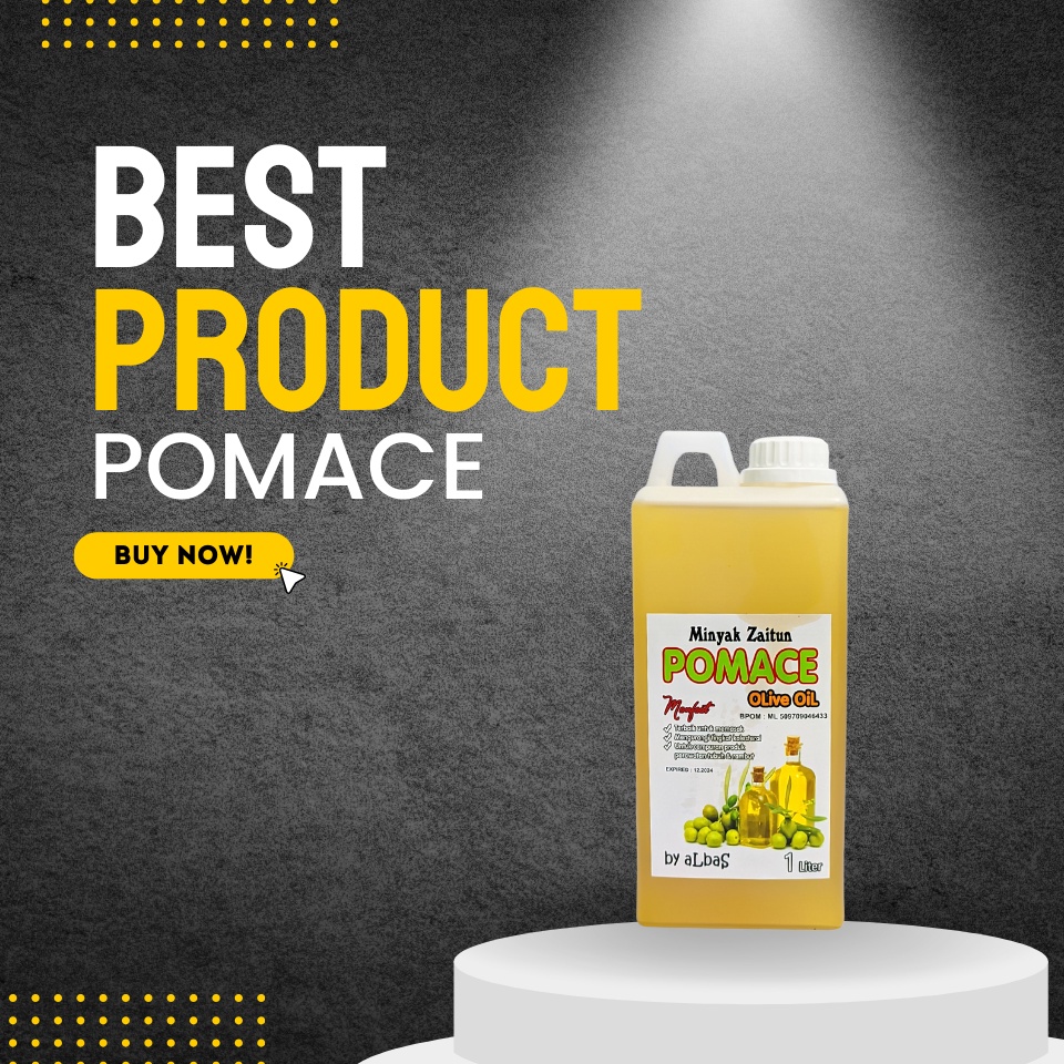 

BAYAR DITEMPAT Pomace Olive Oil Minyak Zaitun Pomace 1 Liter Terbaik memasak menumis menggoreng aLBaS