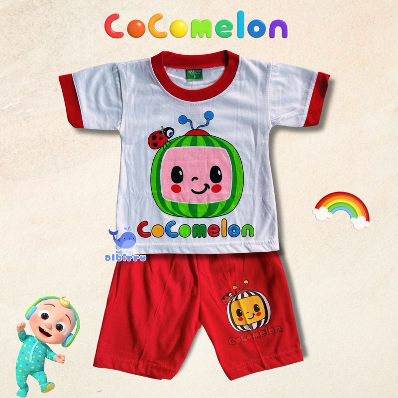 SETELAN BAJU ANAK COCOMELON 3BULAN - 4TAHUN
