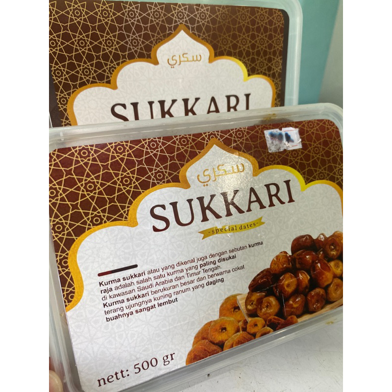 

Kurma Sukkari ukuran 500 gram