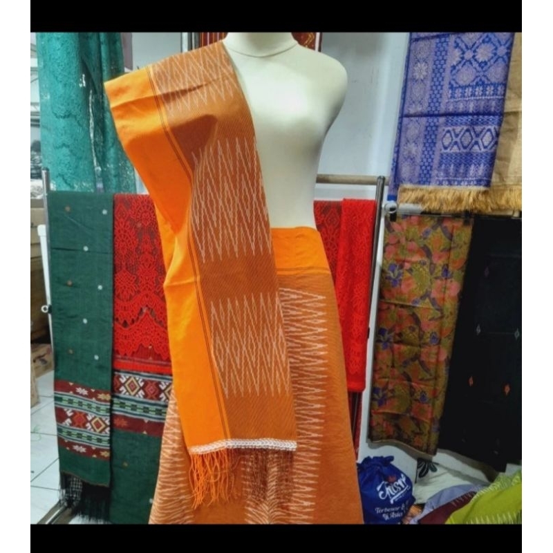 Sibolang rasta/songket sibolang rasta/sarung sibolang rasta orange