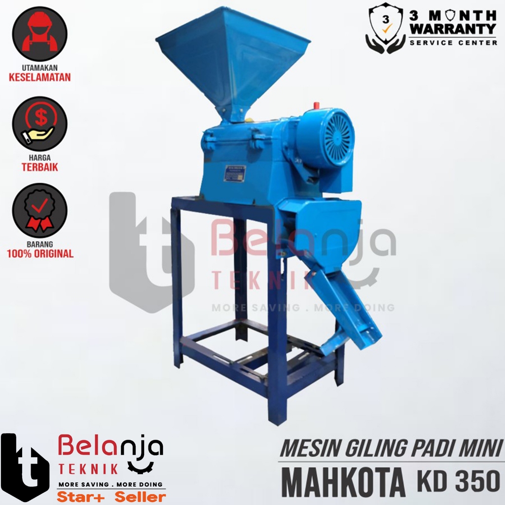 Mesin Gilingan Padi Mini Mahkota KD 350 Body Only