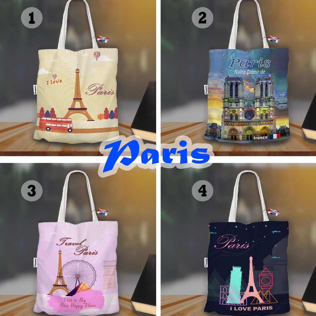 Tote bag Gift Paris, Tas negara France / Paris