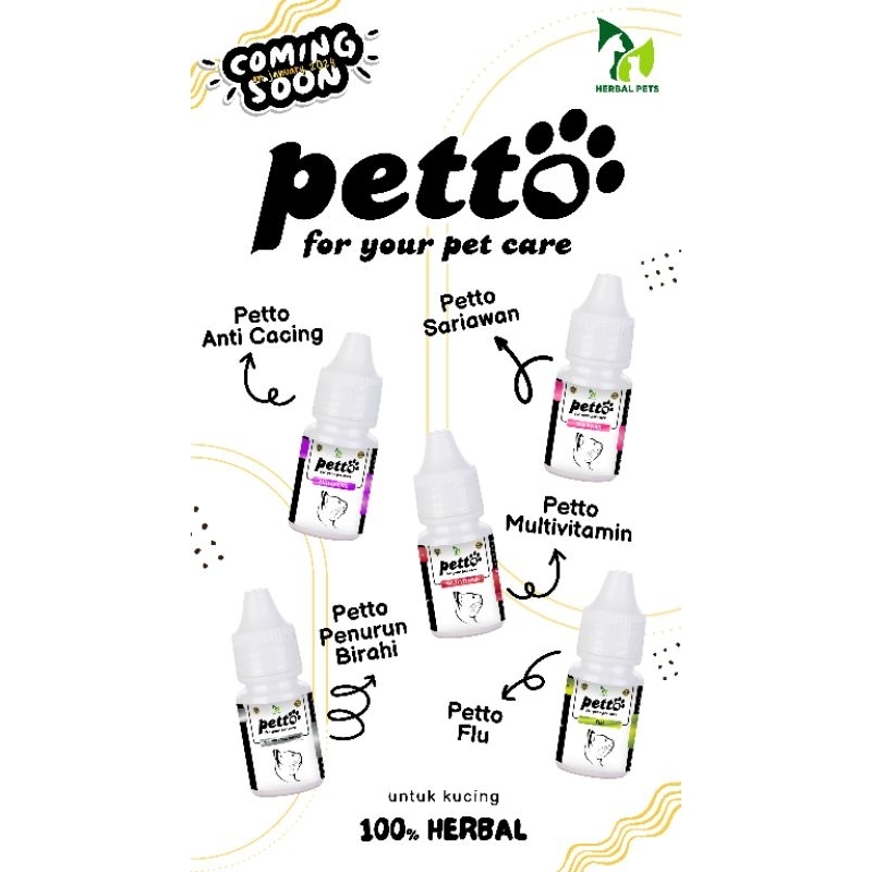 Tetes Multivitamin kucing Petto Multivitamin 15ml