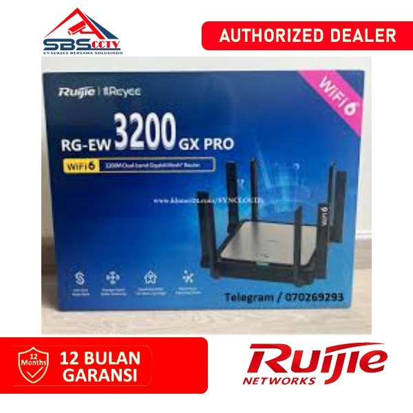 RG-EW3200GX PRO RUIJIE REYEE 3200M WIFI 6 DUAL BAND GIGABIT ROUTER