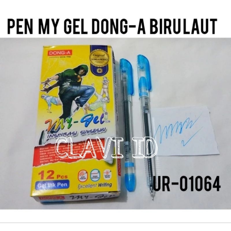 

1064/PULPEN MY GEL DONG-A / PEN MY GEL DONG-A 0.5MM/PEN MY GEL BIRU LAUT