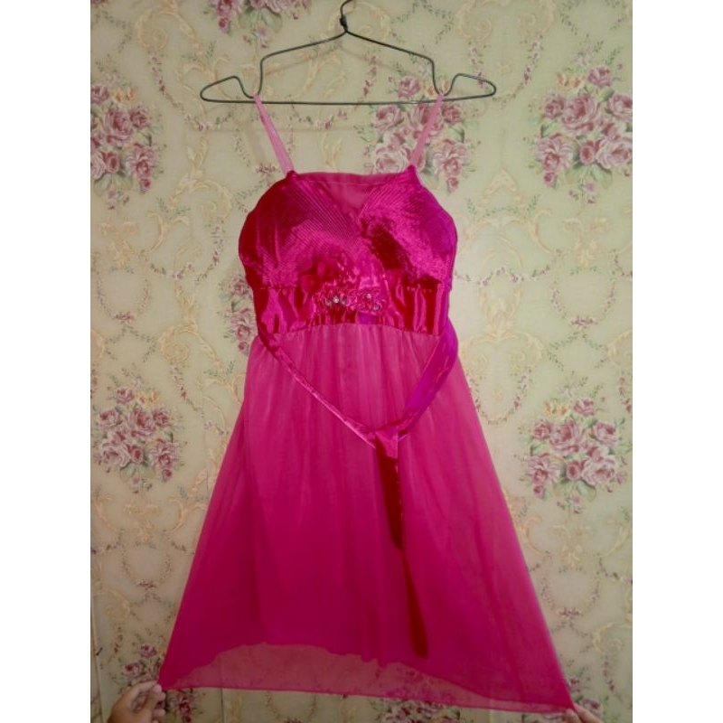 PRELOVED GAUN PINK FANTA / GAUN KONDANGAN