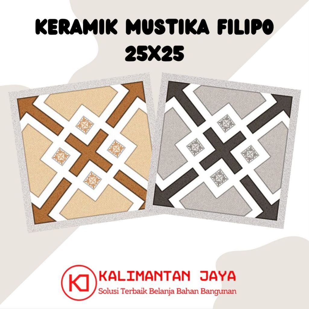 KERAMIK LANTAI MUSTIKA FILIPO 25x25