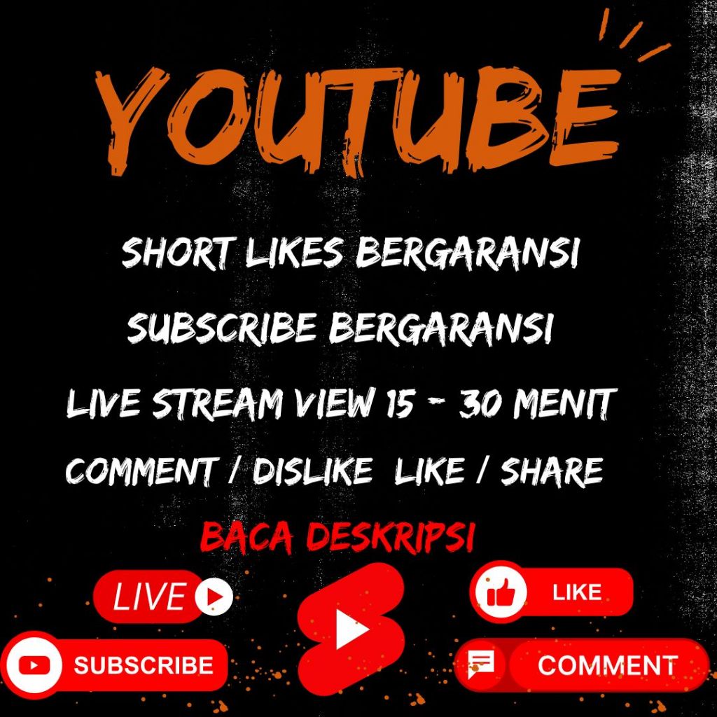 YOUTUBE SUBSCRIBE ( 1000 SUB )