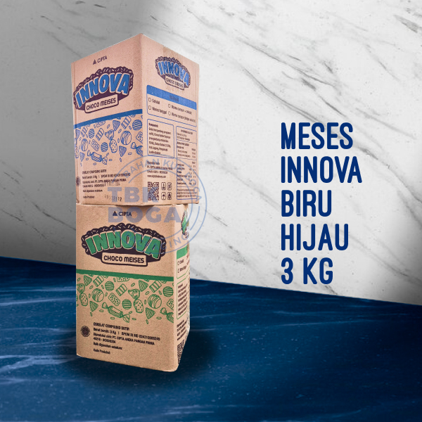 

Meses Innova ( Hijau, Biru / 3 kg ) Coklat Butir Dark Inova Ceres