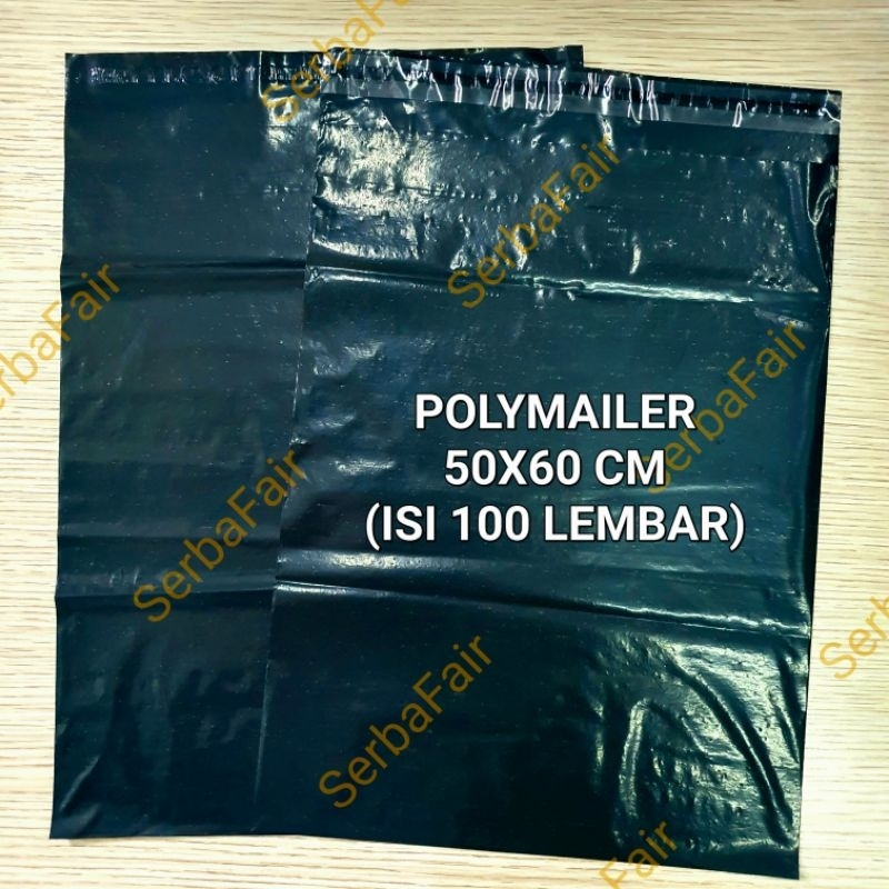 

Polymailer 50x60 Hitam Amplop Lem Seal / Plastik Packing Online ISI 100