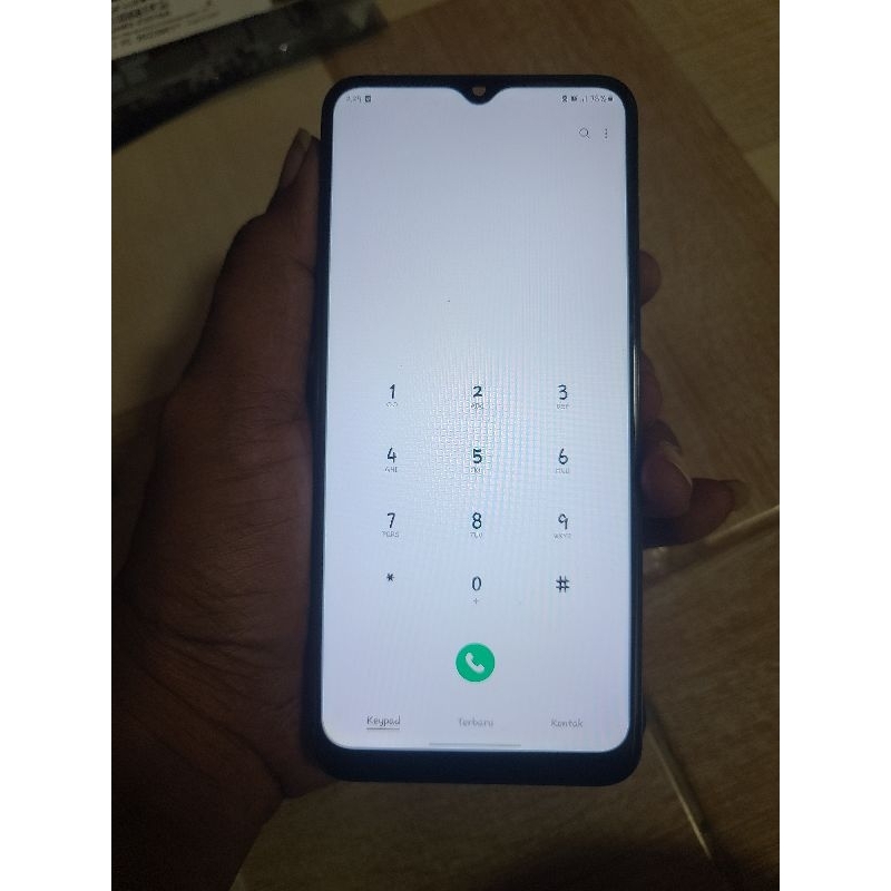 LCD samsung A03s origunal copotan mulus normal