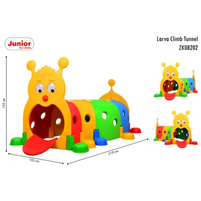 Junior ZK 08202 Larva Climb Tunnel Mainan Terowongan Anak