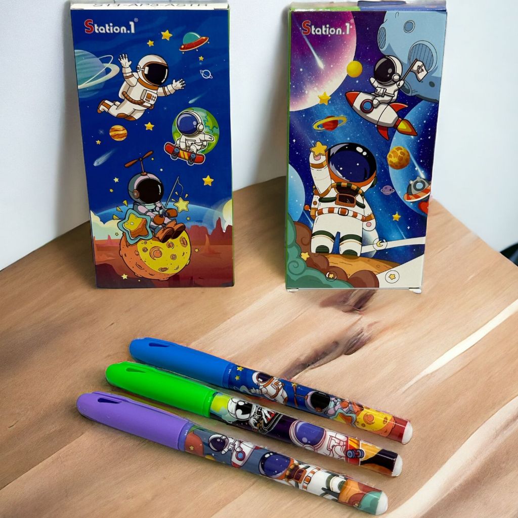 

Gel Pen Korea Astronout Isi 12 Pcs