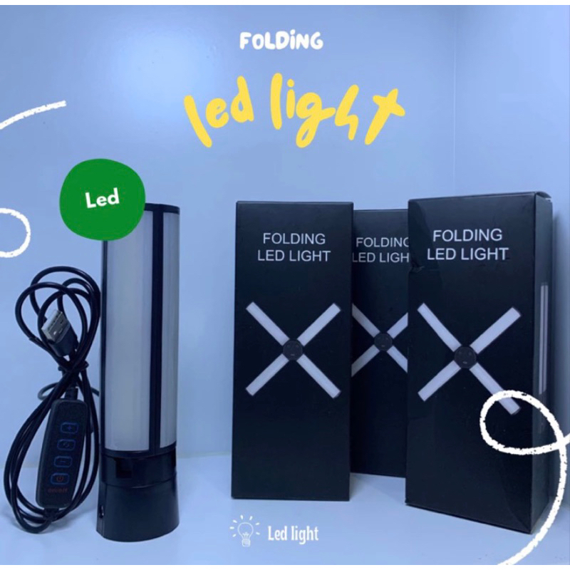 1 SET PAKET LAMPU LED MINI STARLIGHT + TRIPOD + HOLDER SET SUPER TERANG MAKE UP VLOG LAMPU RINGLIGHT