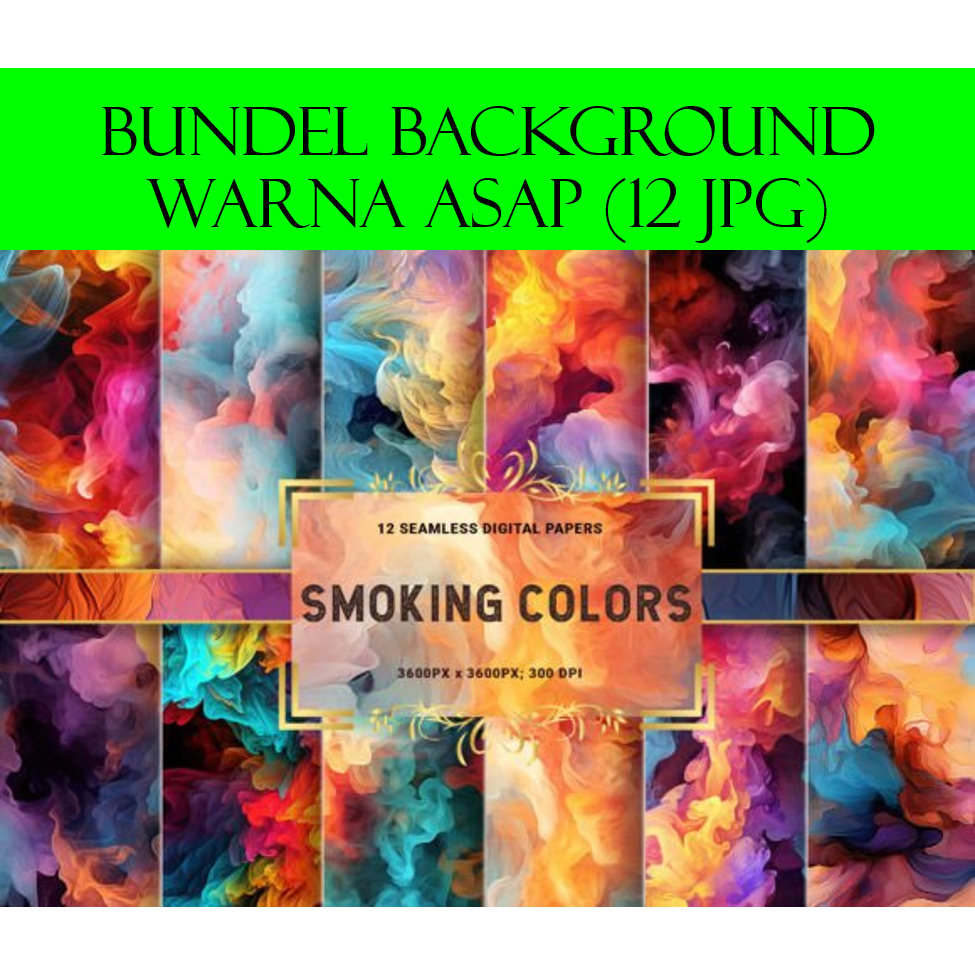 Bundel Background Warna Asap (12 JPG)