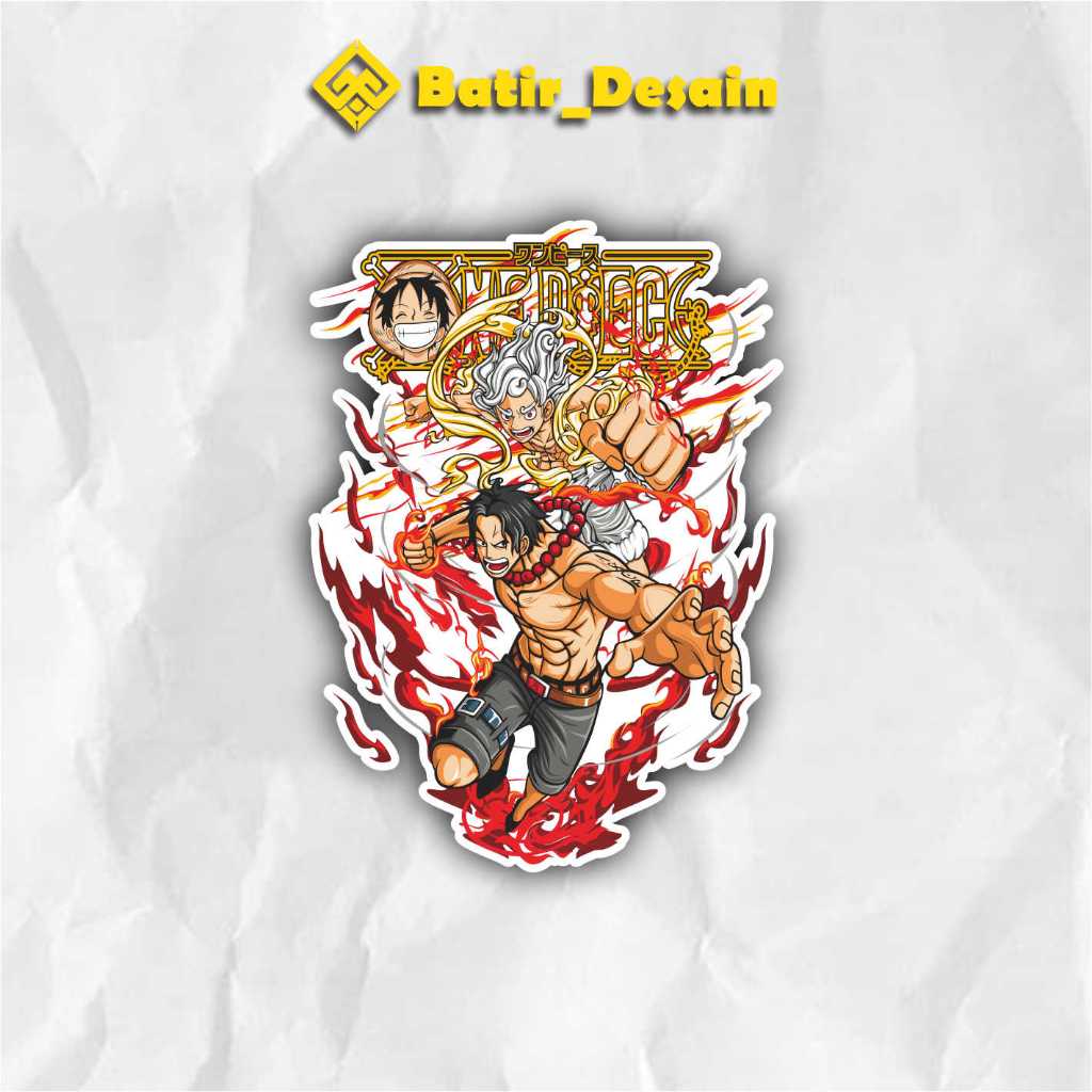 

Sticker Anime One Piece | Sticker Vinyl Monkey D luffy ukuran 7 cm