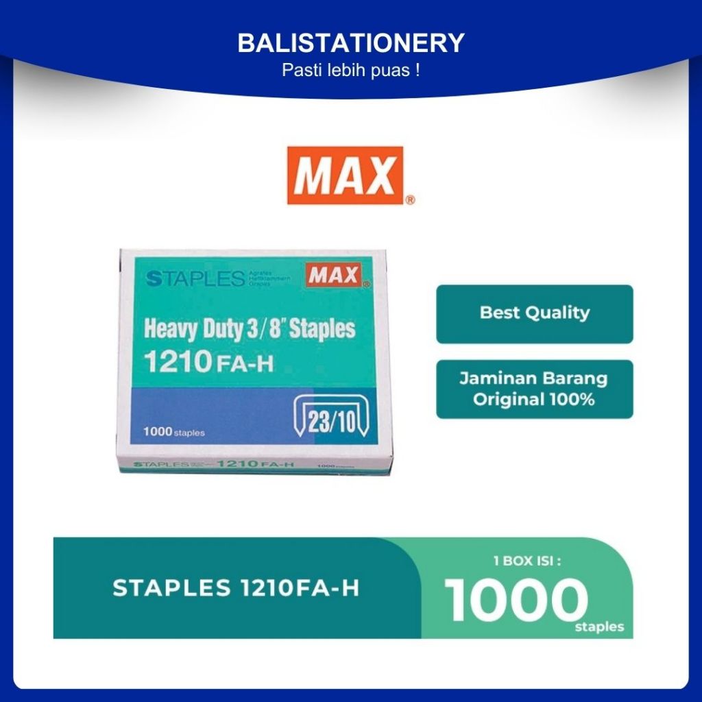 

MAX Staples No.1210FA-H