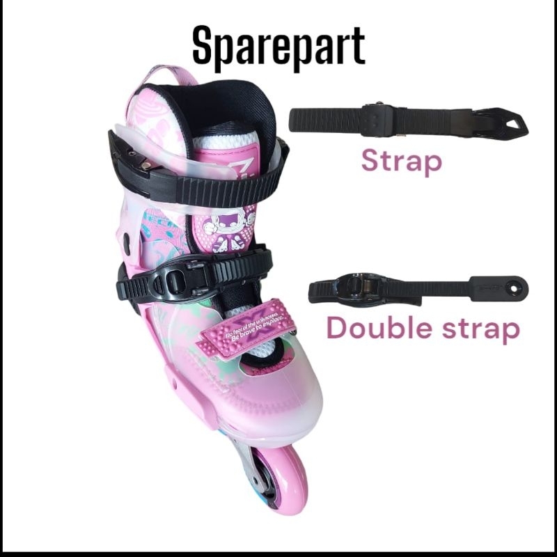 STRAP, DOUBLE STRAP (1pair),buckle strap, Sepatu Roda/inlineskate