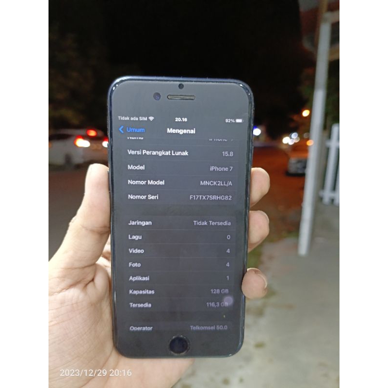 I-Phone 7 128 imei permanen